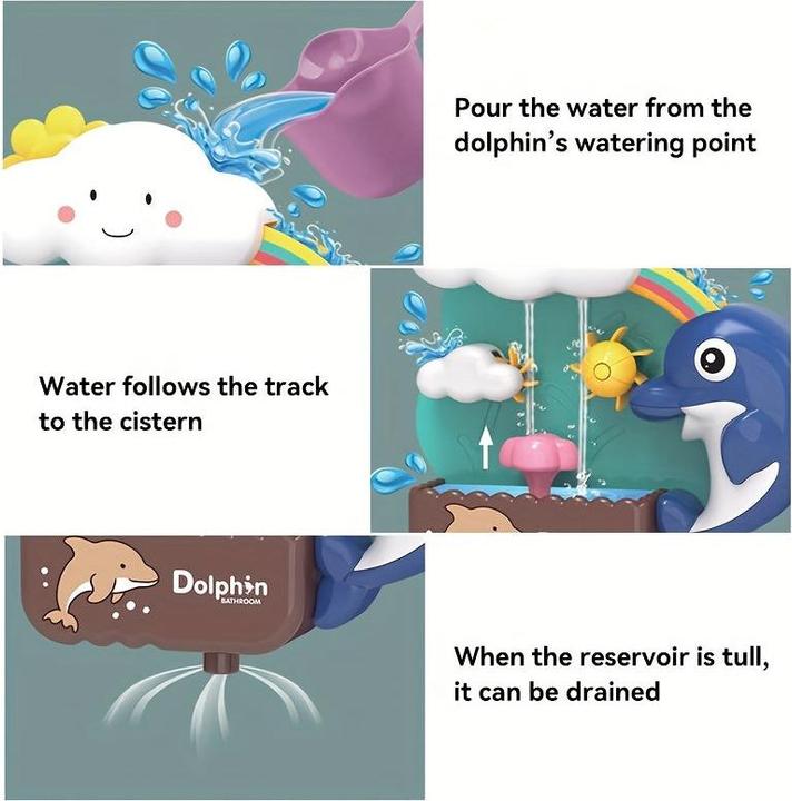 Produktbild Activity Board Badewanne Dusche drehendes Wasserspielzeug