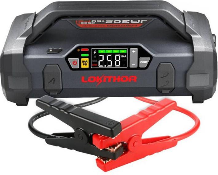 Produktbild Lokithor Powerbank / Jump starter JA302, 2500A, kompresor 10-150 PSI (2500 A, 17100 mAh)