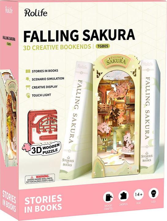 Immagine prodotto Robotime Casa minuscola - Kit casa libreria in legno : Falling Sakura