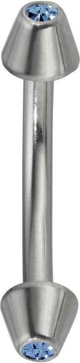 Bijouteria Augenbrauenpiercing (Chirurgenstahl 316L, Kristall)