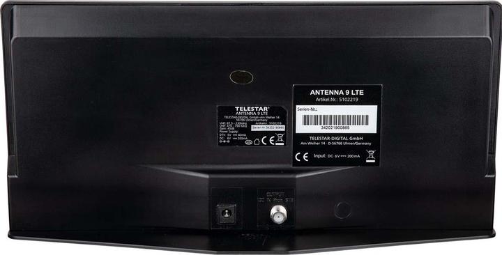 Produktbild Telestar Antenna 9 LTE (Flachantenne, Zimmerantenne, 45 dB, DVB-T / -T2, DAB/ DAB+, UKW / MW / LW)