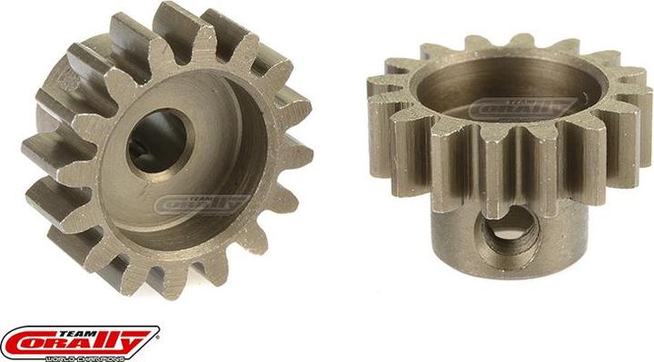 Image du produit Team Corally 32 DP Pignon moteur acier trempé 16 dents arbre 3.17mm