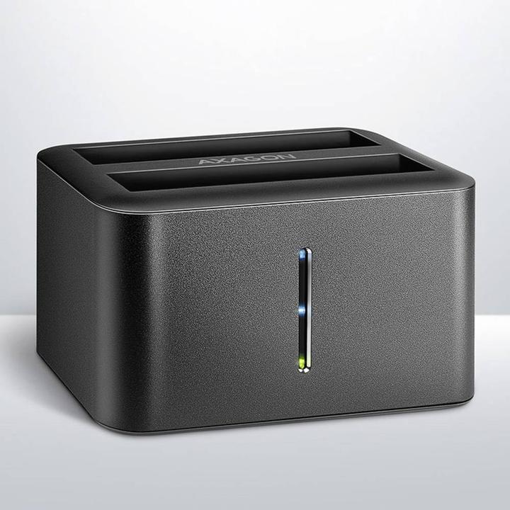 Image du produit Axagon ADSA-D25 Station d'accueil pour lecteur de stockage USB 3.2 Gen 1 (3.1 Gen 1) Type micro-B Noir (2.5")