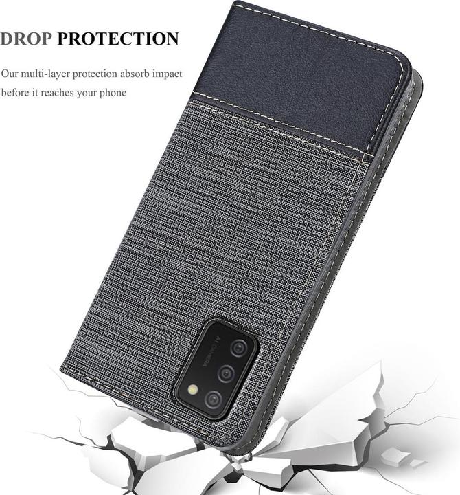 Produktbild Cadorabo Book Jeans Optik Cover (Samsung Galaxy A02s)