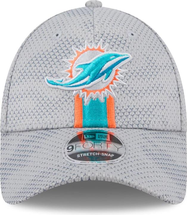 Actual product image New Era 9Forty Stretch Cap SIDELINE Miami Dolphins grey (One size)