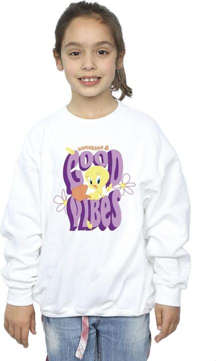 Actual product image Looney Tunes Girls Tweeday Sunshine & Good Vibes Sweatshirt (140, 146)