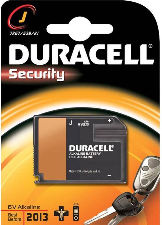 Actual product image Duracell Security (1 pcs., J, 500 mAh)