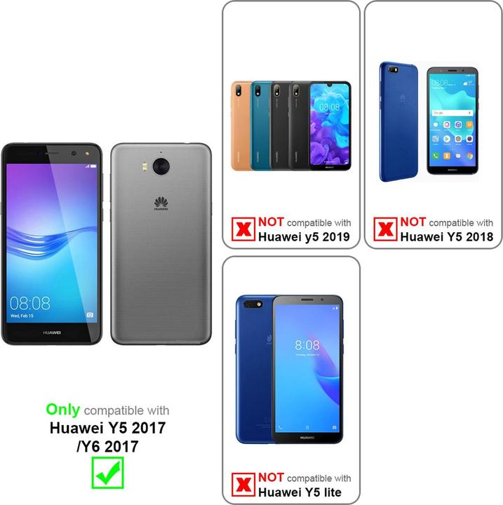 Actual product image Cadorabo TPU Matt Metallic Cover (Huawei Y6 (2017))