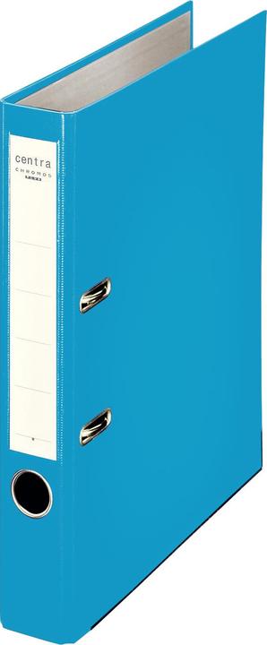Actual product image Centra File plastic Chromos, with slots, A4, narrow, light blue (A4, 55 mm, 1 Piece)