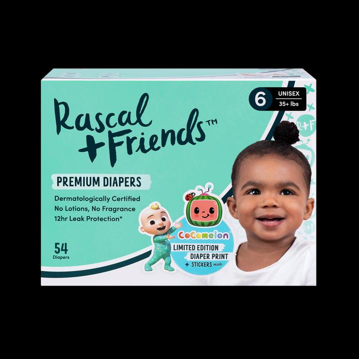 Produktbild Rascal+Friends Premium Windeln (Gr. 6, Tragepack, 54 Stück)