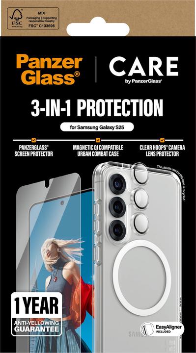 Actual product image PanzerGlass Care (1 Piece, Samsung Galaxy S25)