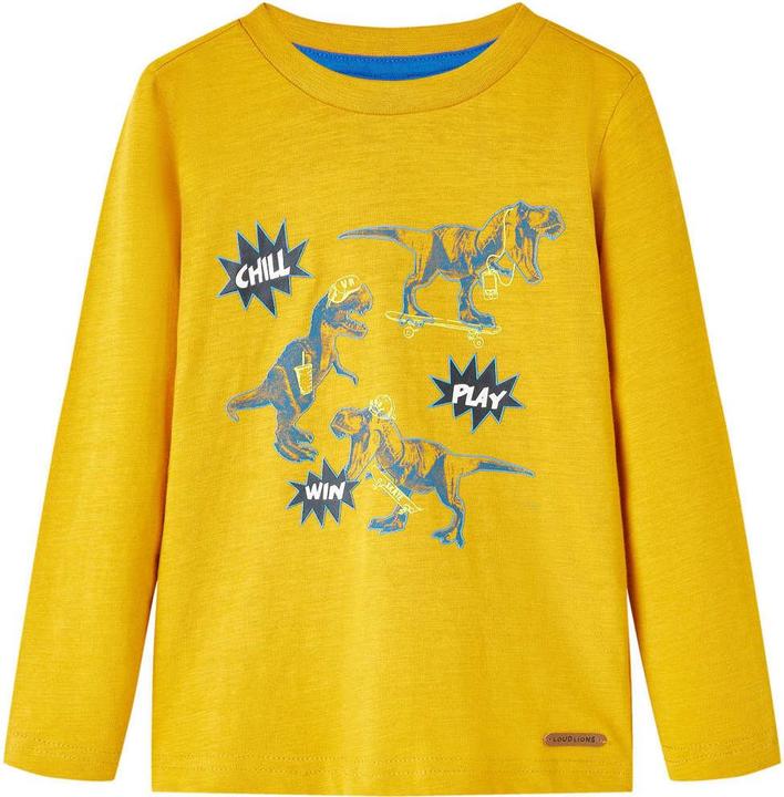 Produktbild VidaXL Kinder-Langarmshirt Ocker 92,Material: 100 % Baumwolle,Farbe (92)
