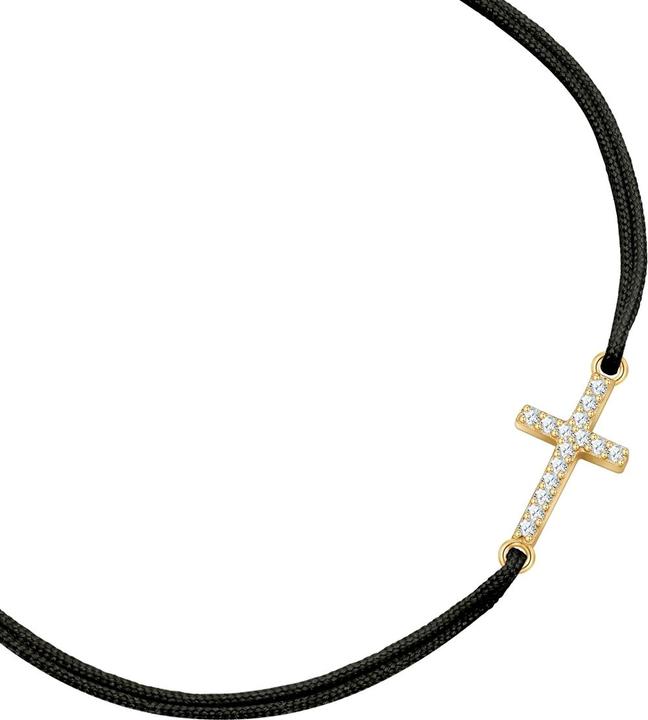 Immagine prodotto Glanzstücke München Bracciale in tessuto incrociato - 36472 (22 cm, Argento)