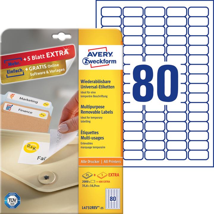 Produktbild Avery Universal-Etiketten