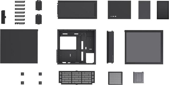 Productafbeelding Jonsbo D41 Scherm ATX behuizing, gehard glas - zwart (ATX, mATX, Mini-ITX, DTX)