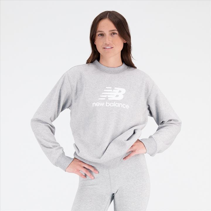 Actual product image New Balance W Essentials Stacked Logo Crew (XS)