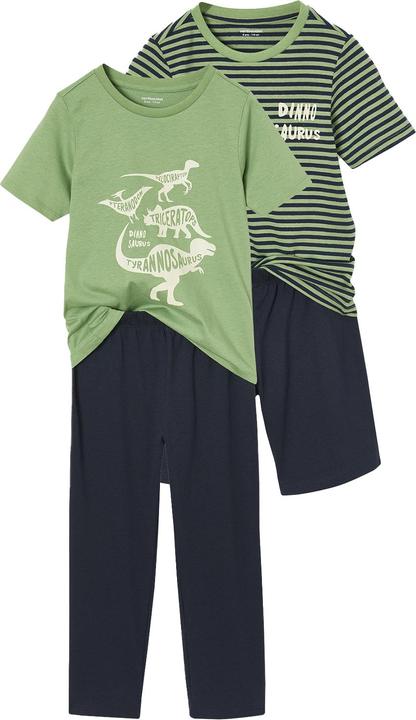 Immagine prodotto Vertbaudet 2er-Set Jungen Schlafanzüge mit Recycling-Baumwolle, kurz & lang (158)