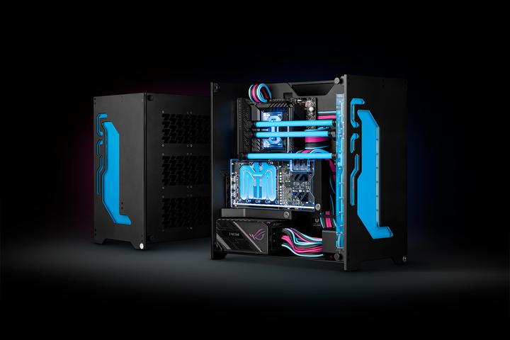 Actual product image EKWB EK-Quantum Torsion A60 - Black Limited Edition (black, tempered glass) (ATX)