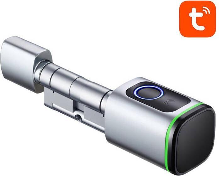 Produktbild Avatto SDL-S1-S80 80mm Silver digital lock cylinder (Fingerabdruck)