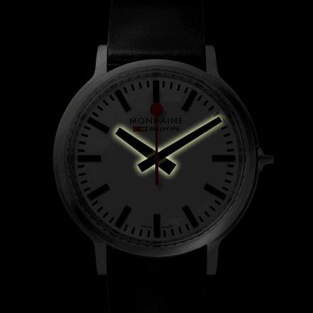 Actual product image Mondaine Stop2go (Analogue wristwatch, Swiss made, 41 mm)