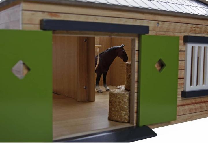 Actual product image NoName Horse corner stable with 3 boxes and storage room 1:24