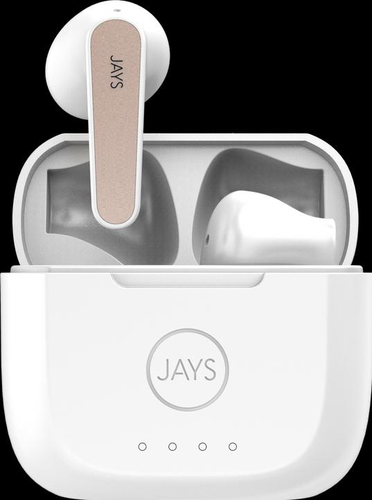 Immagine prodotto Jays t-Five + True Wireless touch control bianco/oro (18 h, Senza fili)