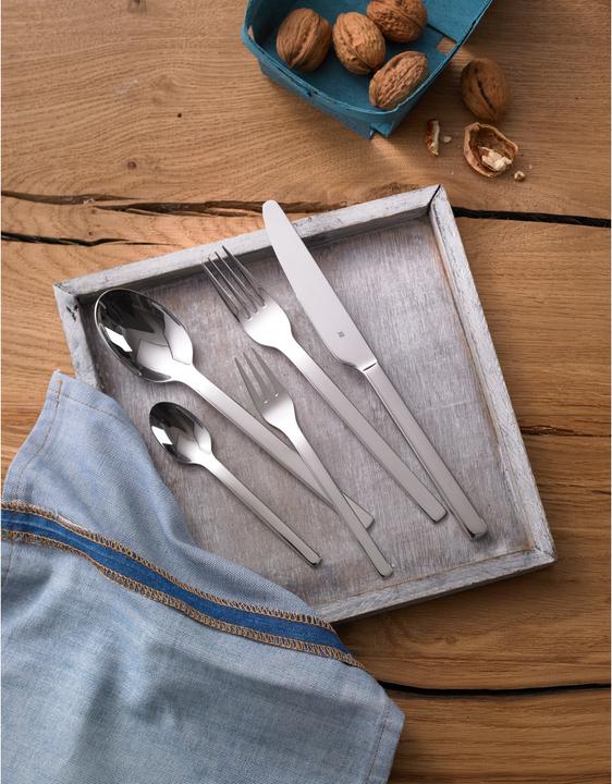 Produktbild WMF Besteck Besteckset 6 Personen Palma 30tlg Monobloc-Messer Edelstahl poliert (30 Stück, Besteck Set)