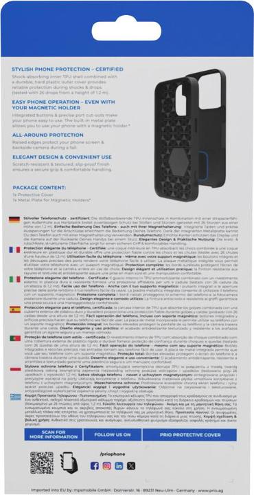 Actual product image prio Protective cover for Samsung S23 FE black (Samsung Galaxy S23 FE)