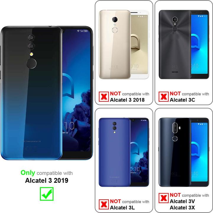 Actual product image Cadorabo Case for Alcatel 3 2019 with belt clip (Alcatel 3)