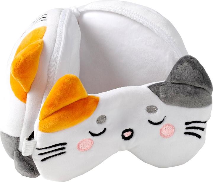 Produktbild Puckator Relaxeazzz  Adoramals Lola Katze (Kopf- & Nackenkissen, Schlafmaske)