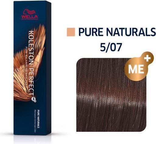 Actual product image Wella Koleston Pure Naturals (5/07 light brown natural-brown)