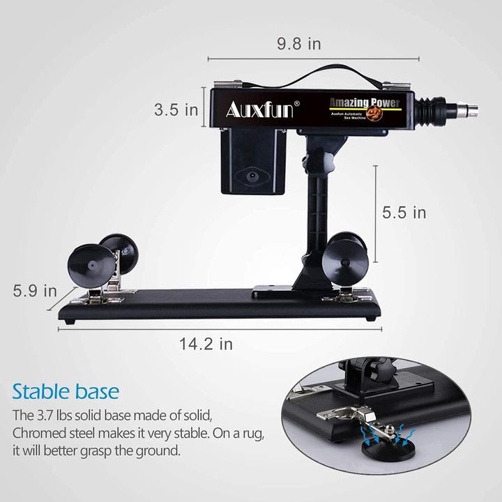 Actual product image Auxfun Sex Machine with 8 Sex Toys
