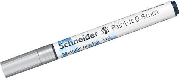 Produktbild Schneider Paint-It 010 Metallic-Marker, 0,8 mm, Metallic-Silber (Silber Metallic, 0.80 mm, 1 x)