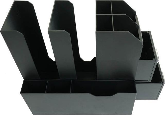 Image du produit Mendler Organiseur de bureau HWC-L97, avec 2 tiroirs et 7 compartiments, 29x14x33cm
