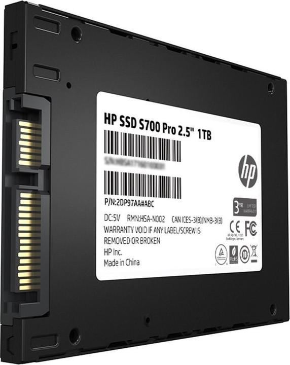 Actual product image HP SSD S700 Pro 1 TB 2.5", SATA3 6 GB (1000 GB, 2.5")
