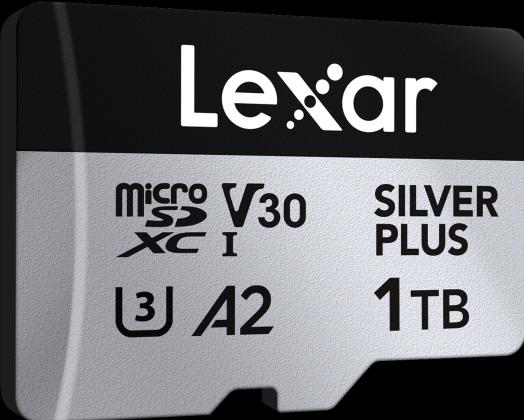 Actual product image Lexar Professional Silver Plus (1000 GB, microSDXC, U3, UHS-I)