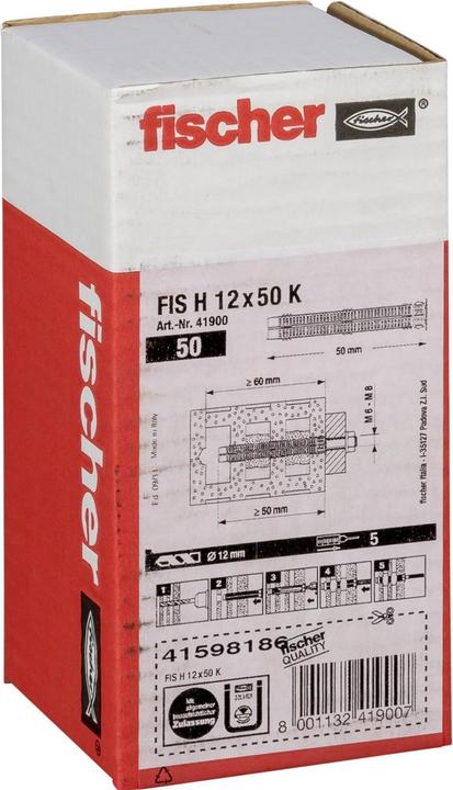Productafbeelding Fischer Injectieankerhulzen FIS HK (50 Pcs.)