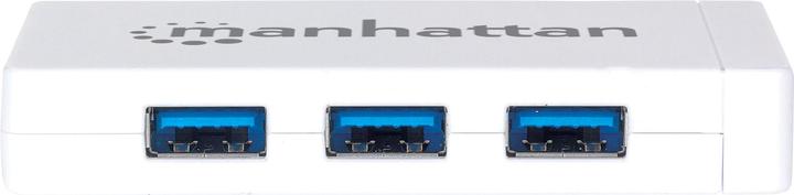 Immagine prodotto Manhattan 3-Port USB 3.0 Hub mit Gigabit Ethernet Adapter (USB-A, 4 Porti)