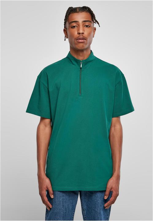 Actual product image Urban Classics Boxy Zip Pique Tee - 17004 (XS)