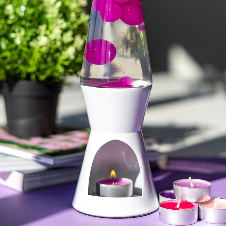 Actual product image Fisura Pink lava lamp - candle operated by