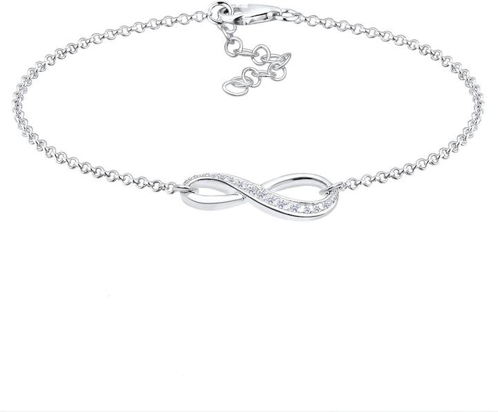 Immagine prodotto Elli mit Infinity Symbol und Zirkonia Kristallen (18 cm, Argento)