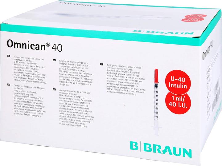 Image du produit B.Braun 40 Insulin U-40 (Seringue d'insuline)