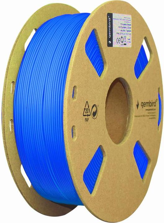 Actual product image Gembird Filament cassette PLA narrow spool (PLA, 1.75 mm, 1000 g, Blue)