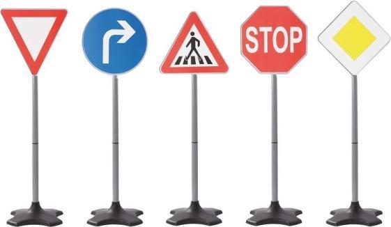 Siva Traffic Sign 5 panneaux de signalisation différents