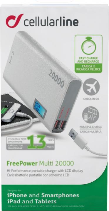 Produktbild Cellularline Freepower Multi (20000 mAh, 10 W, 74 Wh)