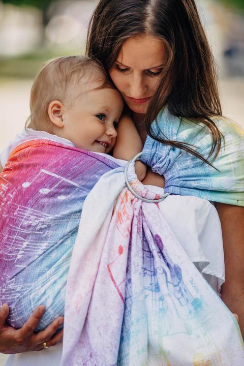Actual product image Lennylamb Ringsling - Symphony Rainbow Light (1.80 m)