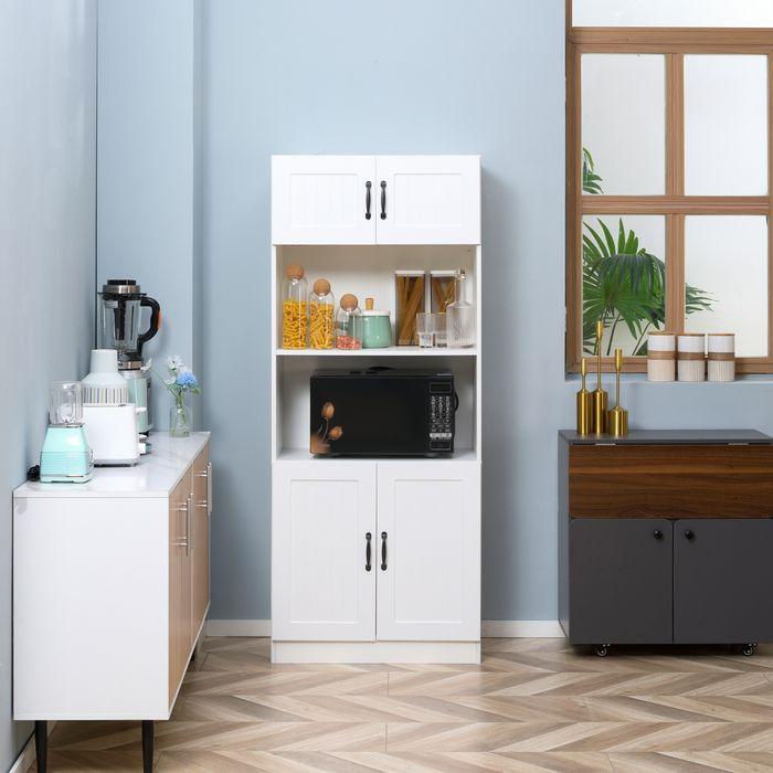 Produktbild Swisshandel24 Küchenschrank, Landhausstil, 70cmx40cmx170cm Weiss (70 x 40 x 170 cm)