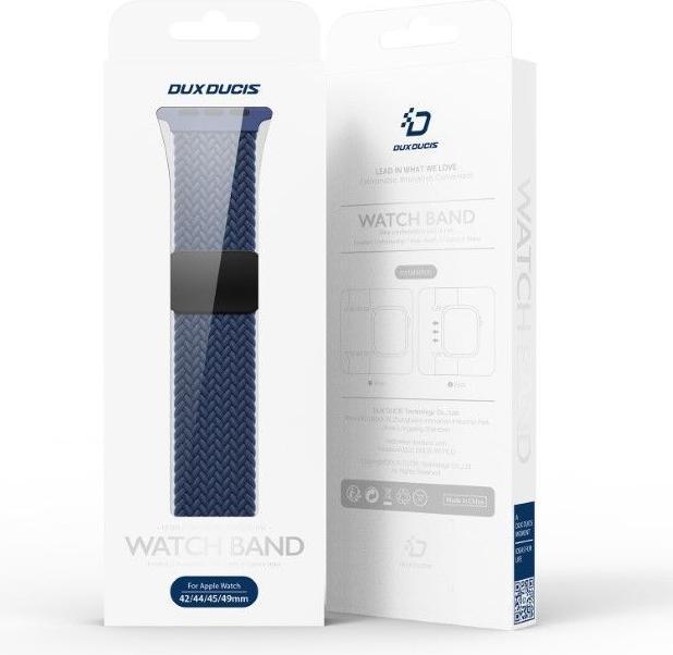 Actual product image Dux Ducis Mixture Pro Strap Apple Watch 42mm/44mm/45mm/49mm - Blue (45 mm, 44 mm, 42 mm, 49 mm, Nylon)