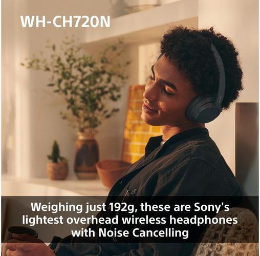 Immagine prodotto Sony WH-CH720N (DNC, 35 h, Senza fili, Cablato)