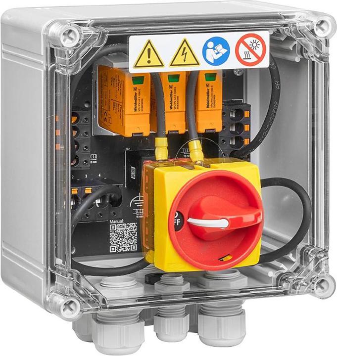 Produktbild Weidmüller PVN DC 3I 3O 1MPP SW (Generatoranschlusskasten)